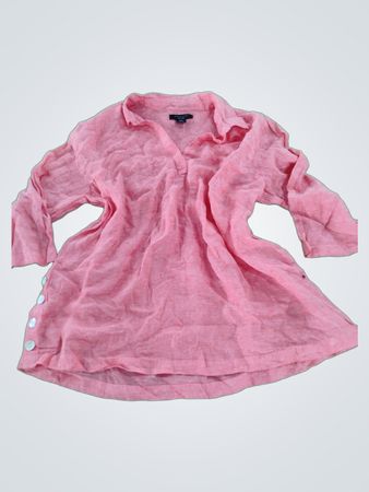 Tahari Linen Button-Down Shirt