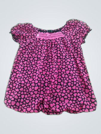 George Pink Heart Pattern Blouse