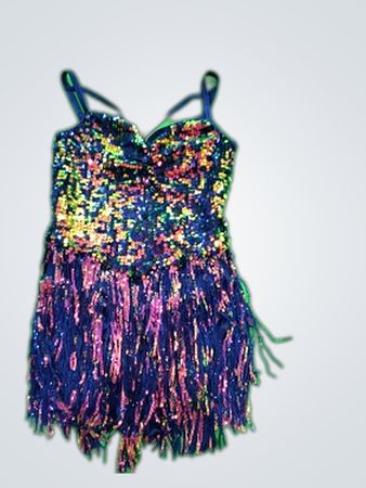 Weissman Sequin Fringe Dress