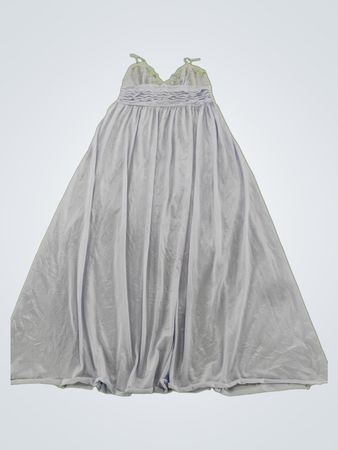 Lily of France Lace Trim Maxi Dress