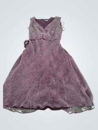 Ann Taylor Purple Sleeveless Wrap Dress
