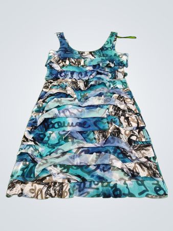 Mango Tango Collection Ruffled Mini Dress