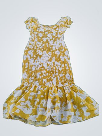 LUXXEL Floral Yellow Dress