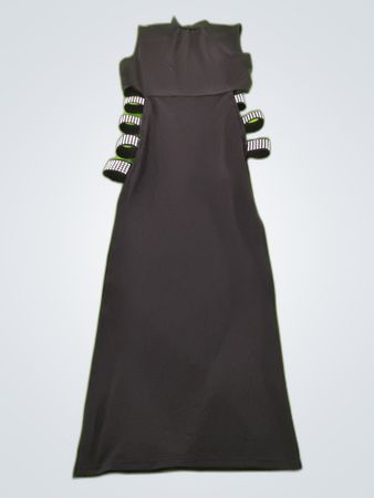Black Dress with Rhinestone Straps