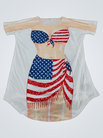 American Flag Design T-Shirt