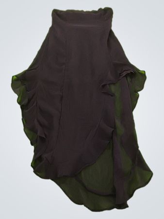 Forever 21 Black Ruffled Mini Skirt