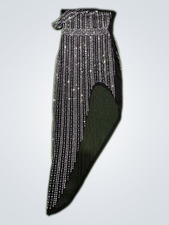 Black Sequin Strapless Mini Dress