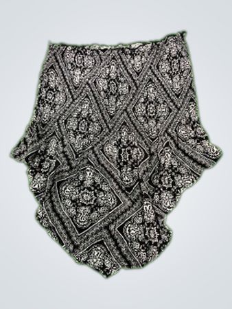New Look Black and White Paisley High-Waisted Shorts