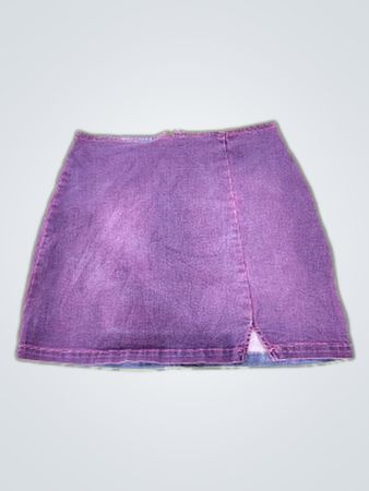 Purple Denim Skirt