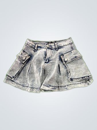 Vibrant Denim Skirt