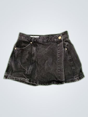 Zara Black Denim Skirt