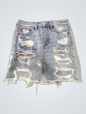 American Eagle Outfitters Distressed Denim Skirt