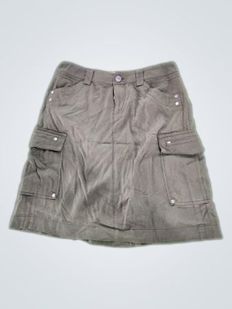 Oldwater Creek Gray Cargo Skirt