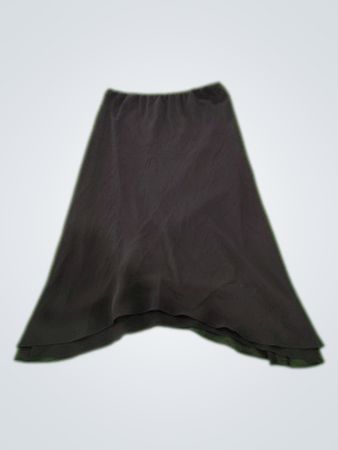 MSK Black Polyester Flared Skirt