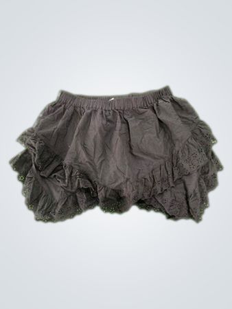 H&M Ladies Black Ruffled Skirt