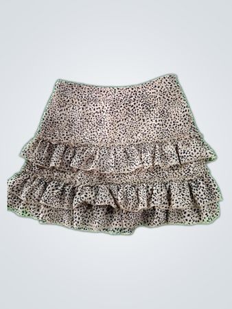 Forever 21 Leopard Print Ruffle Mini Skirt
