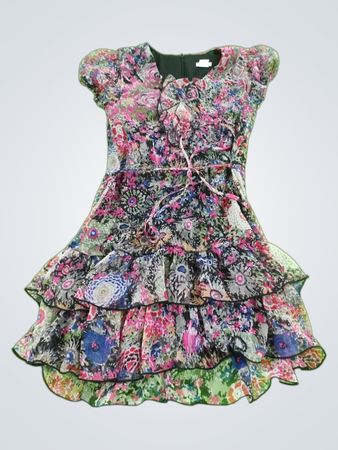 KC Parker Floral Ruffled Dress