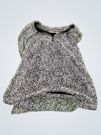 Old Navy Black Polka Dot Sheer Blouse