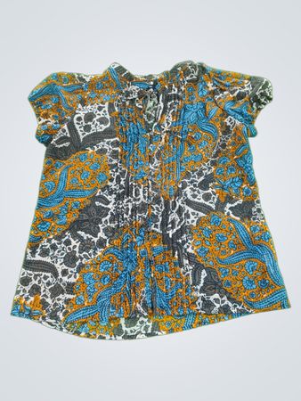 Gap Patterned Short Sleeve Blouse