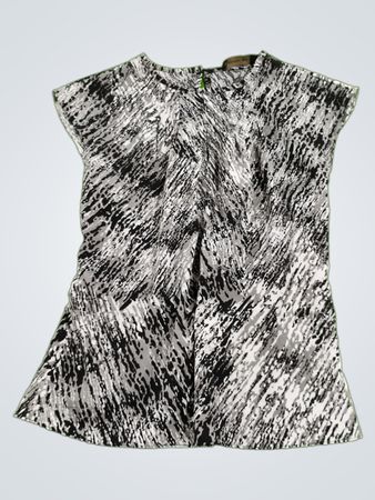 The Limited Black and White Patterned Top