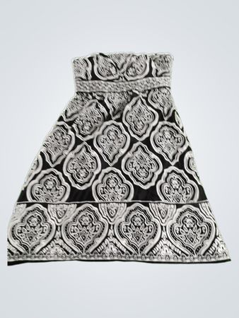 Black and White Patterned Dress