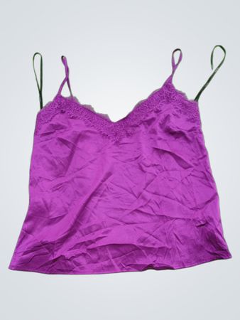 Forever 21 Purple Lace Trim Cami Top