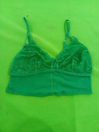 Aerie Green Lace Bra