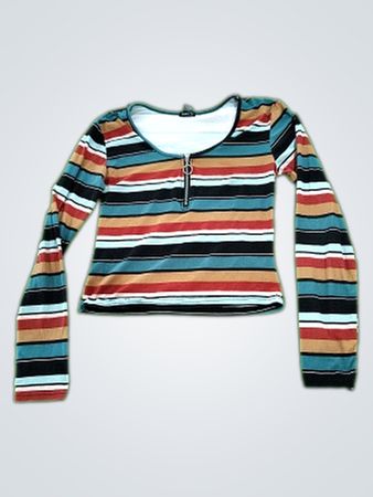 rue21 Striped Long-Sleeve Top
