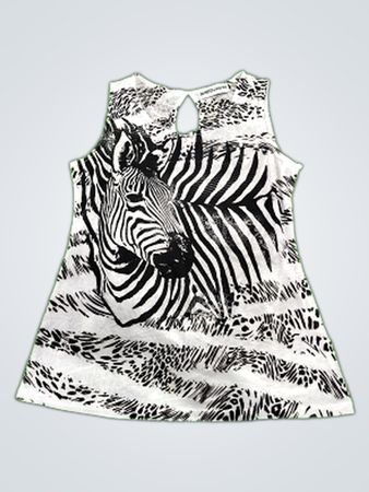 San Diego Zoo & Safari Park Zebra Print Tank Top