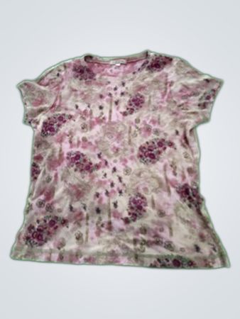 xcit Floral Tie-Dye Short Sleeve Shirt