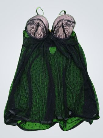 Daisy Fuentes Black Lace Babydoll