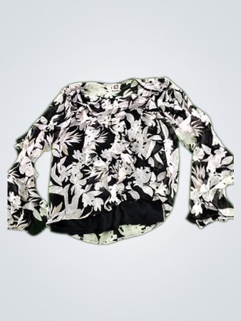 ANNE KLEIN Floral Long-Sleeve Shirt