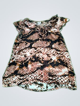 Worthington Snakeskin-Print Blouse