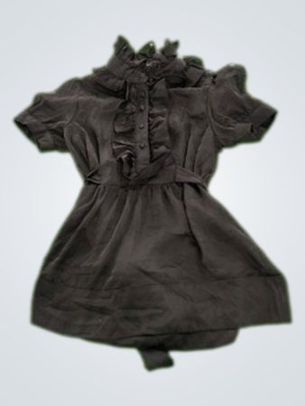 XXI Ruffled Black Blouse