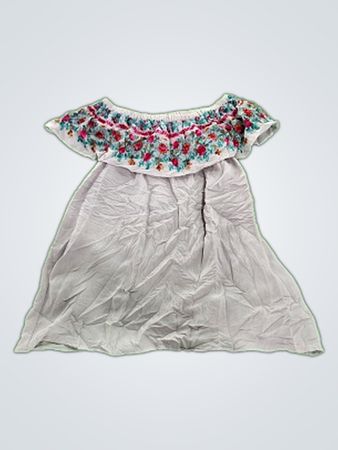 White Embroidered Off-the-Shoulder Top