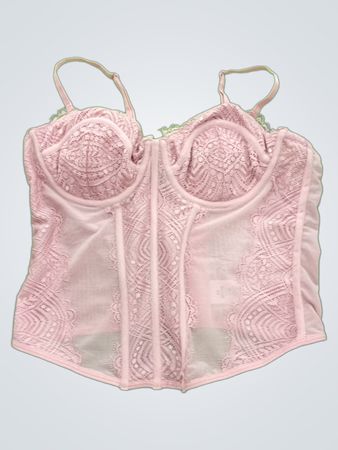 Garage Pink Lace Bustier