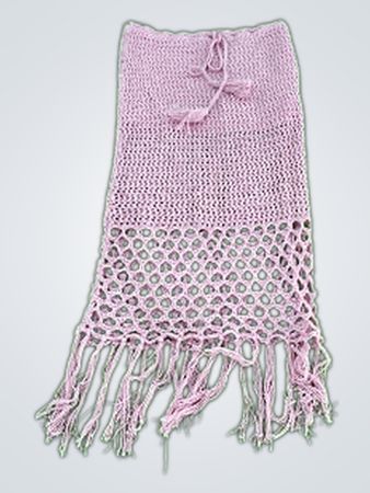 Pink Crochet Scarf