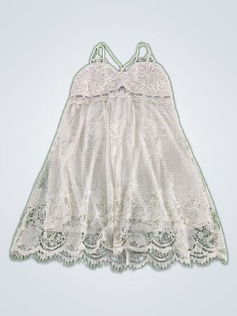 No Boundaries White Lace Cami Dress