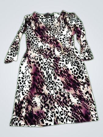 Calvin Klein Leopard Print Wrap Dress