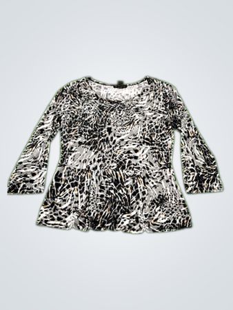 Susan Lawrence Animal Print Top