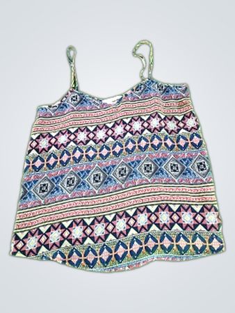 Sans Souci Multicolored Patterned Tank Top