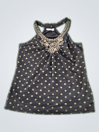 CATO Black Polka Dot Blouse