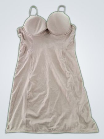Unbranded Beige Satin Cami Mini Dress
