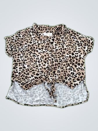 cloth & stone leopard print blouse