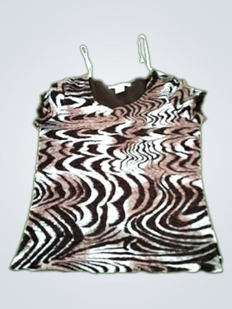 Pursuits Ltd. Zebra Print Nylon Cami Top