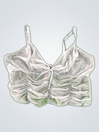 Colsie White Mesh Bra Top