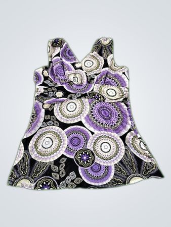 Bizz Girl Purple and Black Dress