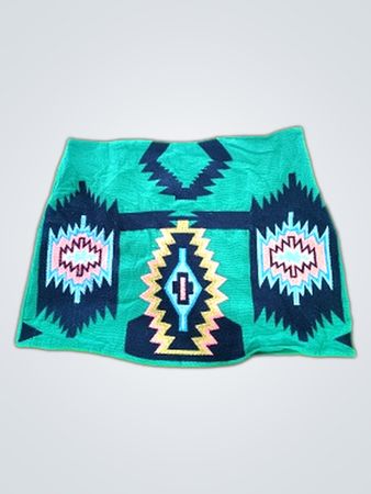 Stella Green Geometric Mini Skirt