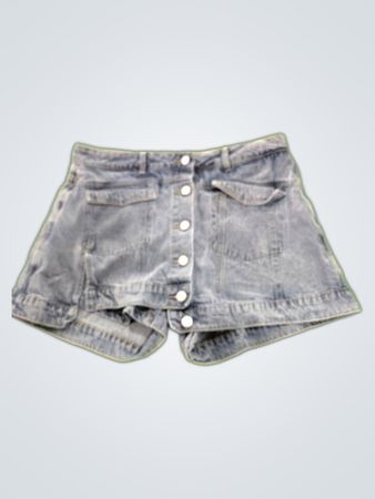Gray Denim Shorts
