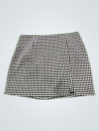 Wild Fable Black and White Gingham Skirt